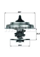 TX 18 87D_термостат !MB W123/W124/W201 76&gt/KHD/BF