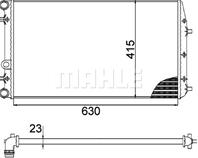 РАДИАТОР 405Х635