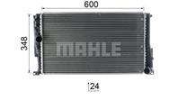 Радиатор охлаждения двигателя BMW 1(F20)/3(F30) (10-) 1.4-1.6/1.6D-2.0D