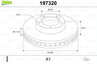 Диск тормозной TOYOTA COROLLA VERSO(04-09) перед x1