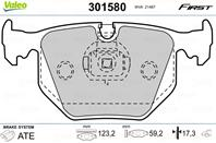 Колодки тормозные дисковые задние 301580 от фирмы VALEO