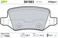 Колодки тормозные дисковые задние 301583 от фирмы VALEO