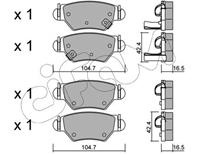 Колодки тормозные задн opel astrag/ vectrab/ zafir