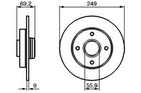 Колодки тормозные дисковые 0986494291 от компании BOSCH