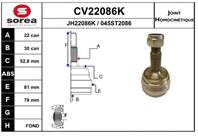 Cv22086k_шрус наружный к-кт! 22x30 vw golf/polo 1