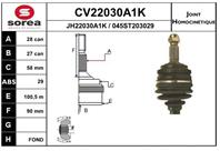 Cv22030a1k_шрус наружный к-кт!28x27 abs 29 peugeo