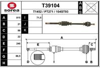Вал приводной EAI T39104