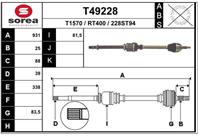 Вал приводной EAI T49228