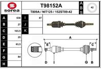 Вал приводной EAI T98152A