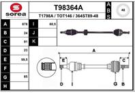 Вал приводной EAI T98364A
