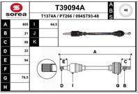 Вал приводной EAI T39094A