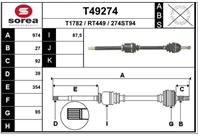 Вал приводной EAI T49274