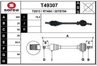 Вал приводной EAI T49307