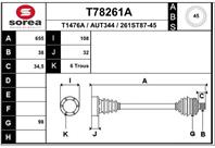 Вал приводной EAI T78261A