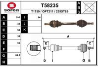 Вал приводной EAI T58235