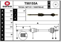 Вал приводной EAI T98155A