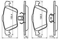 Колодки тормозные дисковые 0986494158 от фирмы BOSCH