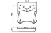 Тормозные дисковые колодки 0986494424 от фирмы BOSCH