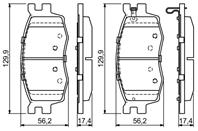 Колодки тормозные дисковые передние 0986494139 от компании BOSCH