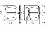 Колодки торм диск к-т задн SUBARU Forester 2.0 D 1