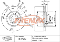 Диск тормозной передний honda crv 2.02.4 06, crosstour 1215, acura rdx 0712