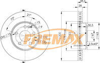 Диск тормозной передний Mercedes V-class ( W447), Vito, Viano (W639) 03-> высок