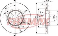 ДИСК ТОРМОЗНОЙ ПЕРЕДНИЙ GRANDE PUNTO 1.4 TURBO