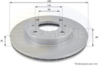 ДИСК ТОРМ NIS ALMERA II 1.5 DCI 00- PRAIRIE PRO 2.0 88-92 PRIMERA 1.6 2.0I D 93-02 ПЕР (С ПОКРЫТИЕМ)