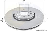 Диск торм opl astra g/h/zafira/meriva b/saab 9-5 1.6-3.0/1.9cdti 98- п