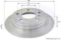 ДИСК ТОРМ MER W169 W245 1.5-2.0 T 2.0CDI 04- ЗАД НЕ ВЕНТ 258X8 (С ПОКРЫТИЕМ)