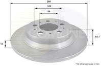 ДИСК ТОРМ VOL S60 S80 V70 II XC70 ЗАД НЕ ВЕНТ 288Х11,9 (С ПОКРЫТИЕМ)