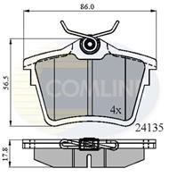 КОЛОДКИ CIT C5 08 - PGT 407 04 - 607 05 - 04