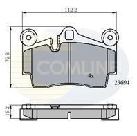 Колодки зад vw touareg/audi q7/prs cayenne 02-