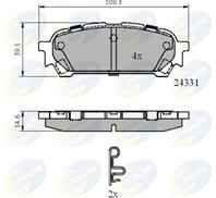 Колодки зад sub impreza 00-/ impreza универсал 05-