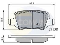 Колодки mer a class 01 -/b class 05 -/vaneo 02 -