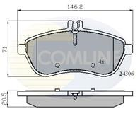 К-кт колодки пер mer w204/s204/a207/c207 [207.007] 07- (б/з дат)