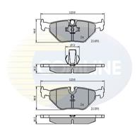 Колодки зад bmw e39