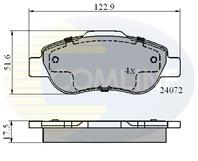 КОЛОДКИ FIAT 500 07 -/PANDA 03 -