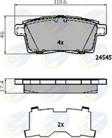 КОЛОДКИ ЗАД MAZ CX-7 2.2DT 2.3 06- CX-9 3.7 07-