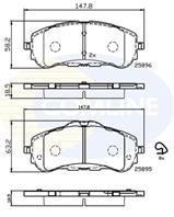 Колодки pgt 308 13-