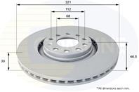 ДИСК ТОРМ Audi A4 95 ->, A5 09 ->, A6 97 -> 05, Allroad 03 -> 05, Seat Exeo 09 -> (С ПОКРЫТИЕМ)