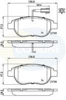 КОЛОДКИ ПЕР ALFA DELTA FIAT PUNTO GRAND EVO 500 1.4 1.3D 1.6D 08-