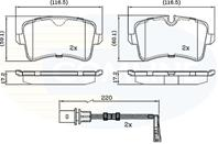 Колодки зад audi a4/a6/a7 10-