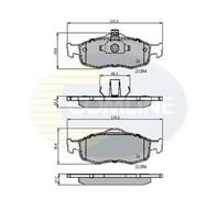 Колодки дисковые (КОЛОДКИ ПЕР FRD MONDEO 93-00/SCORPIO 92-98)