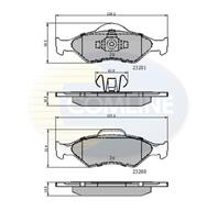 КОЛОДКИ ПЕР FRD FIESTA KA MAZ 121 1.6 16V 1.8DI 95- БЕЗ ABS