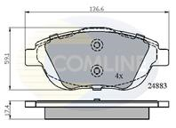 К-кт колодки пер cit c3/ds3 1.6/hdi 09-