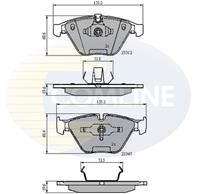 КОЛОДКИ ПЕР BMW E60 3.0D 03-/ E65 4.5 01-