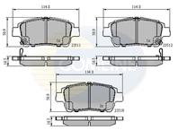 Колодки пер toy corolla 1.4-2.0d 97-00