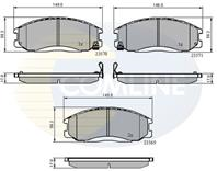 КОЛОДКИ ПЕР HYU HIGHWAY VAN/SANTA FE/TRAJET 2.0/CRDI/2.5CRDI/2.7/3.2/3