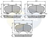 КОЛОДКИ ПЕР MIT PAJERO IV 3.2DT 3.8 07- TOY HILUX III 3.0DT 05- LAND CRUISER 2.7I 4.0I 02-